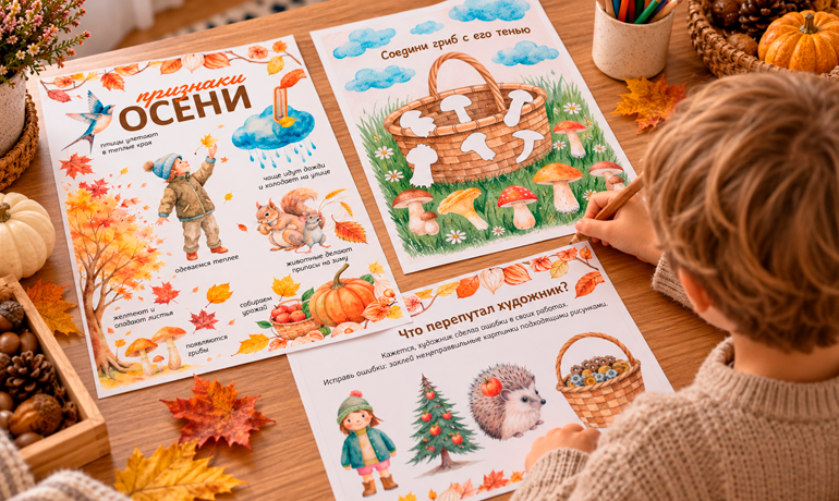 Развивающие занятия для детей 1,5–7 лет